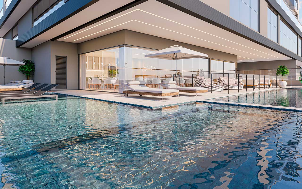 Lançamento Governador Celso Ramos - Solaris Residence - Piscina